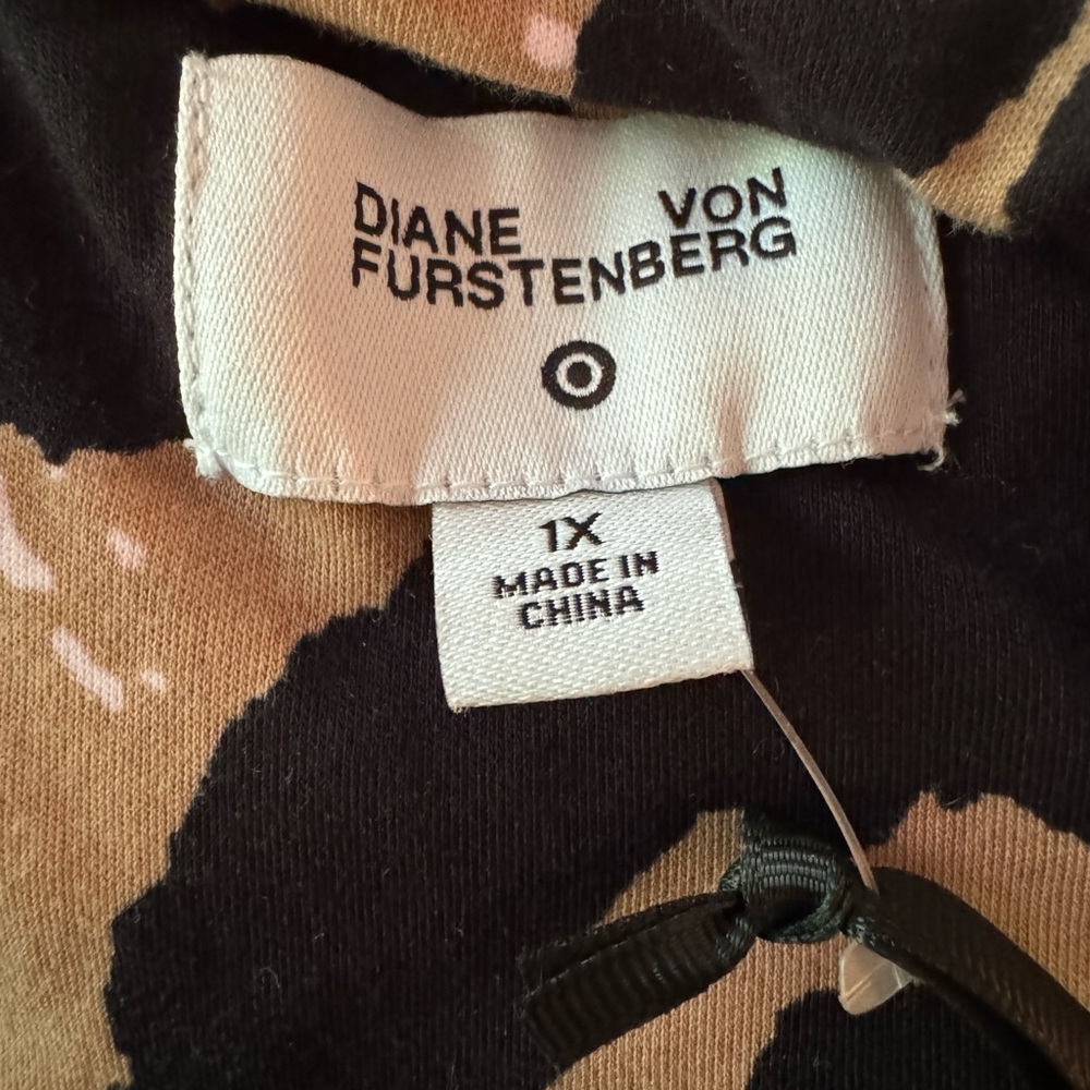 Diane Von Furstenberg DVF for Target Leopard Print Halter Jumpsuit Size 1X NWT - Picture 5 of 9